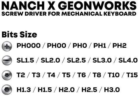Load image into Gallery viewer, Geonworks x Nanch Screw Driver Set
