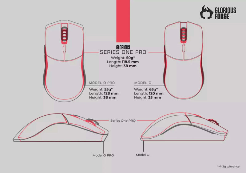 Load image into Gallery viewer, Glorious Series One Pro Ultralight Wireless Mouse