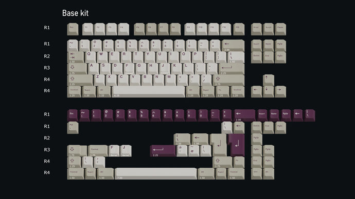 [In-Stock] Keykobo Violet Alert ABS Keycaps Doubleshot Cherry Profile