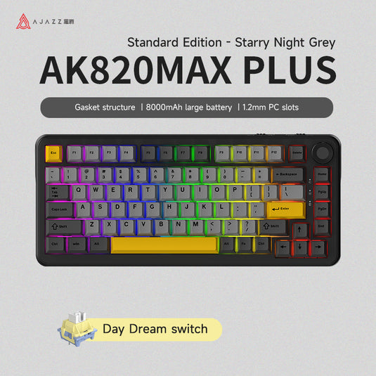 AJAZZ AK820 Max Plus 75% (Screen) Wireless Mechanical Keyboard