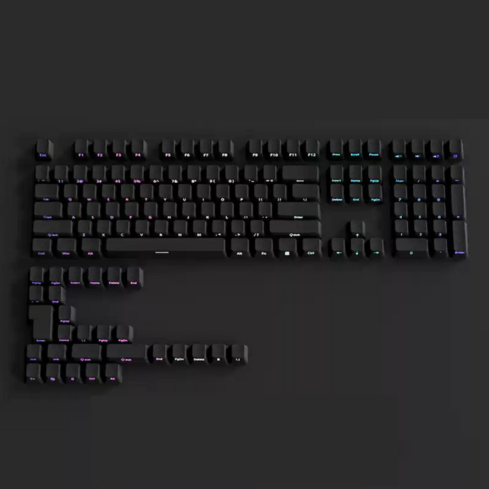 Gradient Shine Through Cherry Profile PBT Keycaps [Side Printed]
