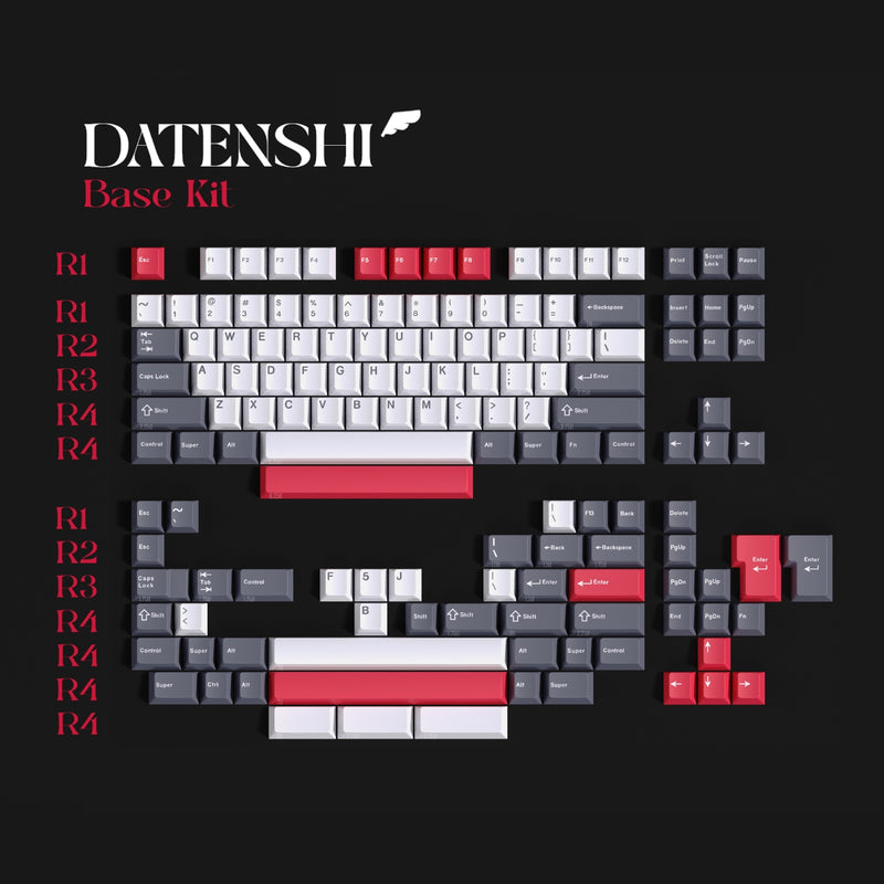Load image into Gallery viewer, [GB] MW Datenshi Cherry Profile Dye-sub PBT Keycap Set
