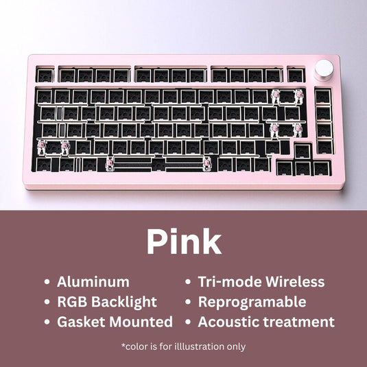 HJS ALU75V2 75% Wireless Aluminum Barebones Kit