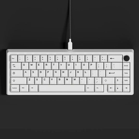 Black on White Hiragana MDA Profile Keycaps