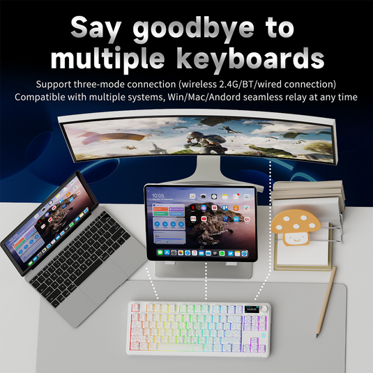 AJAZZ AK870 TKL Wireless Mechanical Keyboard