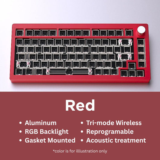 HJS ALU75V2 75% Wireless Aluminum Barebones Kit