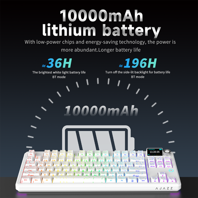 Load image into Gallery viewer, AJAZZ AK870 TKL Wireless Mechanical Keyboard
