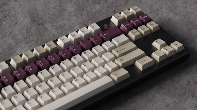 Load image into Gallery viewer, [In-Stock] Keykobo Violet Alert ABS Keycaps Doubleshot Cherry Profile
