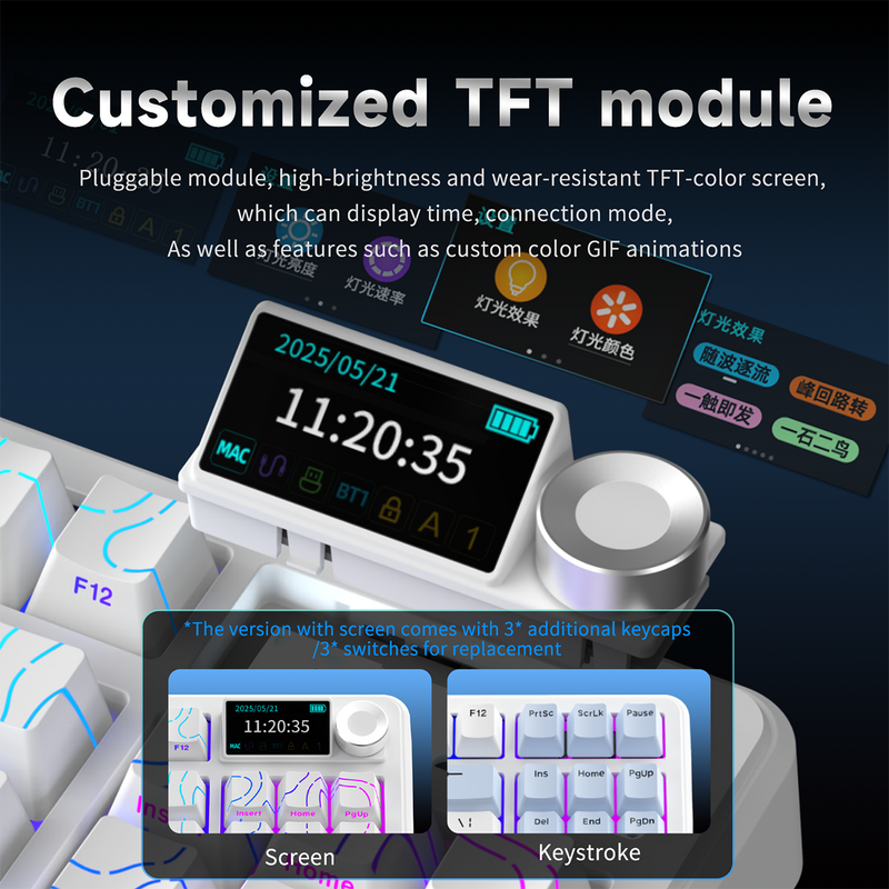 Load image into Gallery viewer, AJAZZ AK870 TKL Wireless Mechanical Keyboard
