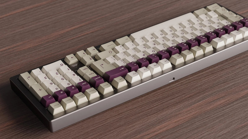 Load image into Gallery viewer, [In-Stock] Keykobo Violet Alert ABS Keycaps Doubleshot Cherry Profile
