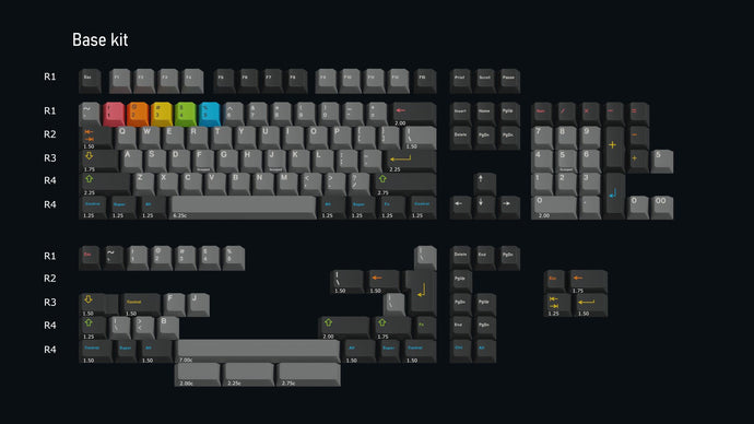 [In-Stock] Keykobo Instant Double-shot ABS Cherry Profile Keycap Set