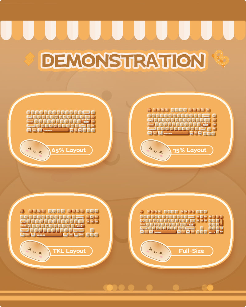 Load image into Gallery viewer, AKKO Bun Wonderland MOG Profile Keycap Set
