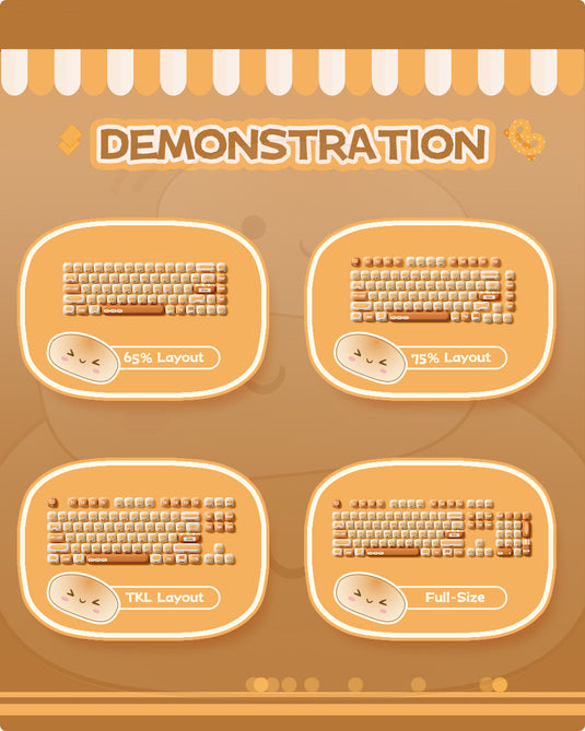 AKKO Bun Wonderland MOG Profile Keycap Set