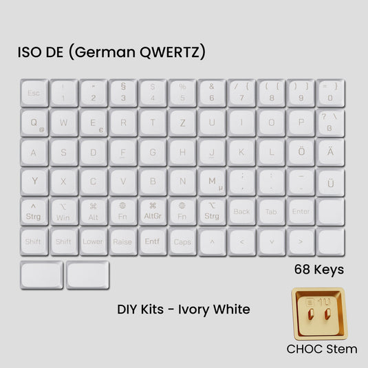 [GB] Awekeys Air Low-Profile Metal Keycaps (Choc)