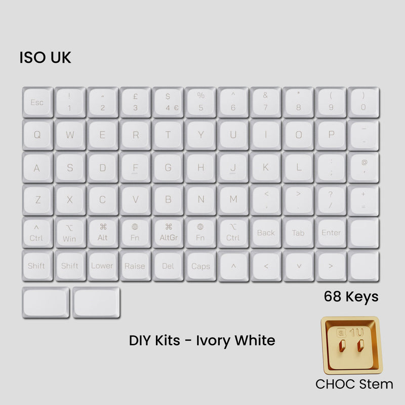 Load image into Gallery viewer, [GB] Awekeys Air Low-Profile Metal Keycaps (Choc)
