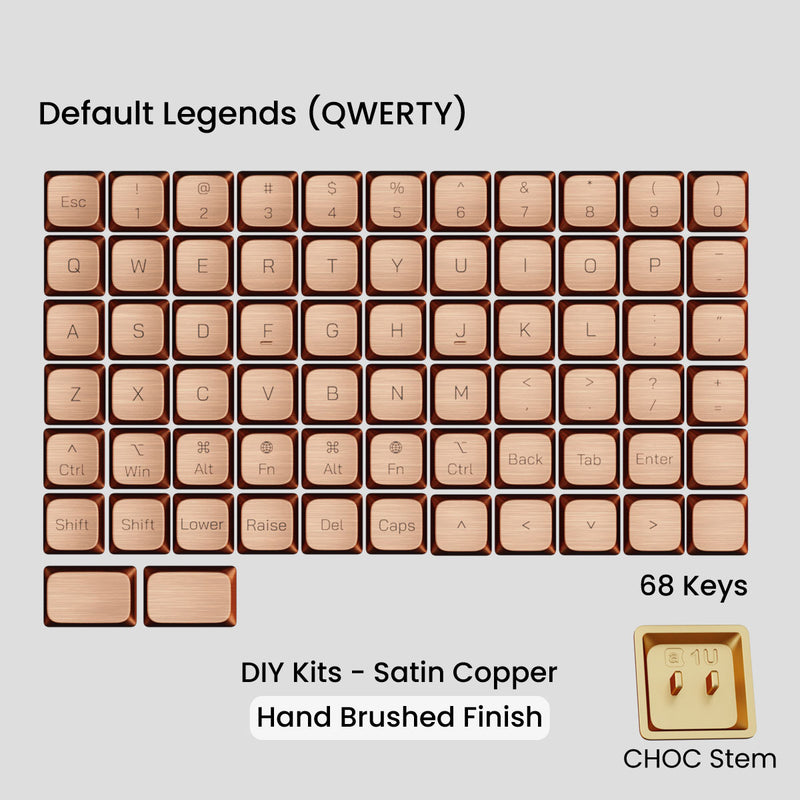 Load image into Gallery viewer, [GB] Awekeys Air Low-Profile Metal Keycaps (Choc)
