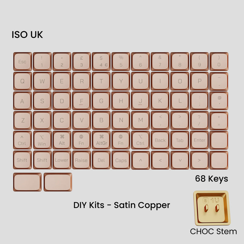 Load image into Gallery viewer, [GB] Awekeys Air Low-Profile Metal Keycaps (Choc)
