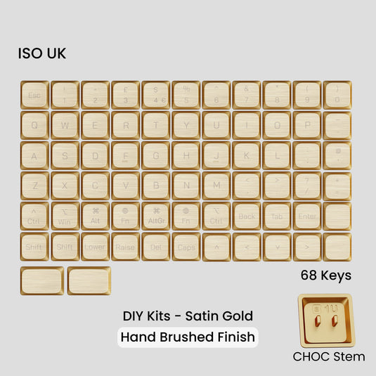 [GB] Awekeys Air Low-Profile Metal Keycaps (Choc)