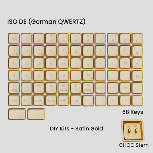 [GB] Awekeys Air Low-Profile Metal Keycaps (Choc)