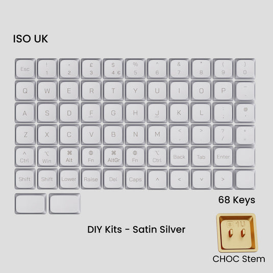 [GB] Awekeys Air Low-Profile Metal Keycaps (Choc)