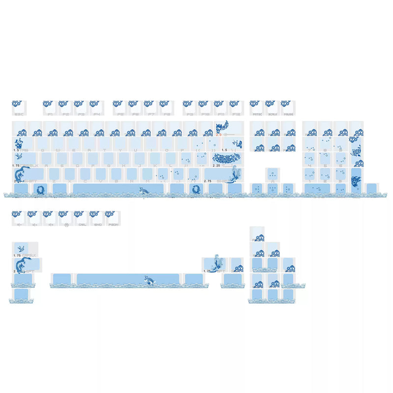 Load image into Gallery viewer, JKDK Shine Through OEM Profile PBT Keycaps
