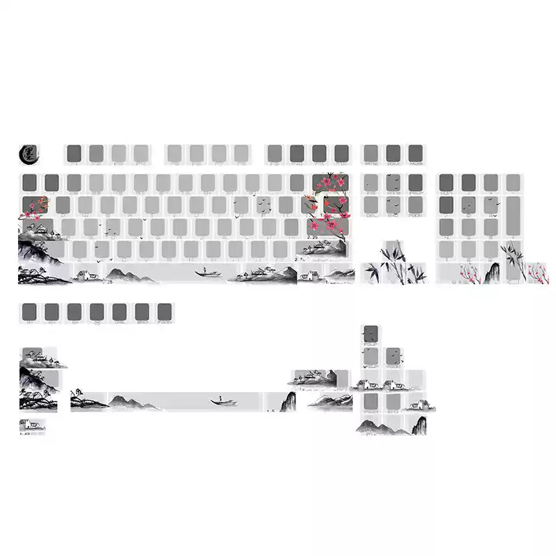 Load image into Gallery viewer, JKDK Shine Through OEM Profile PBT Keycaps
