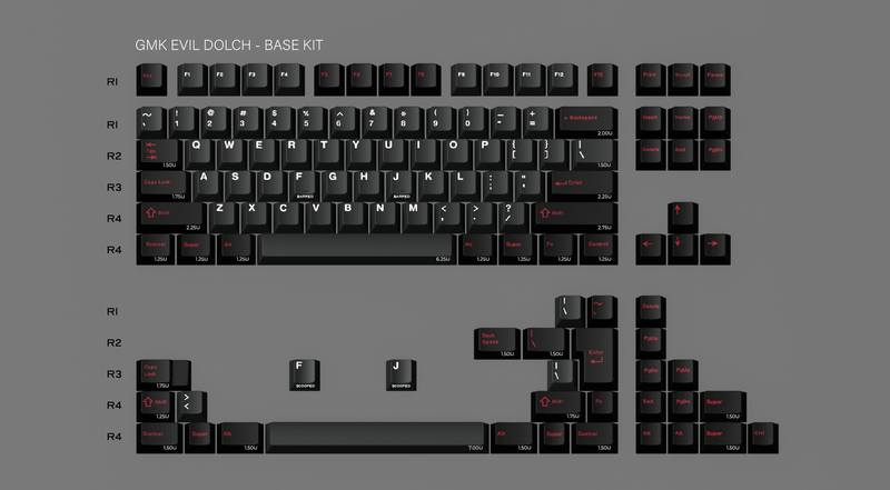 Load image into Gallery viewer, [In-Stock] GMK Evil Dolch The Split
