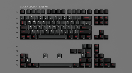[In-Stock] GMK Evil Dolch The Split