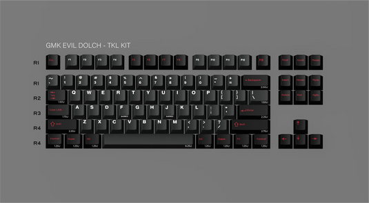 [In-Stock] GMK Evil Dolch The Split