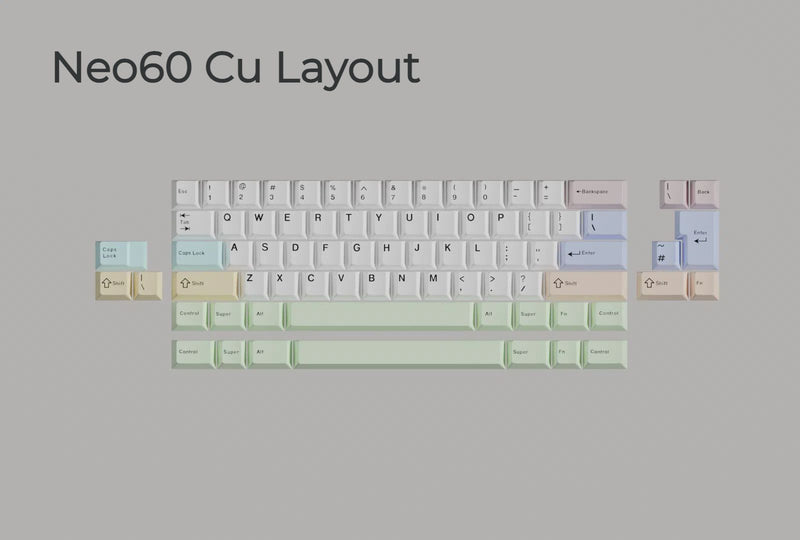 Load image into Gallery viewer, [Pre-Order] Neo60 Cu Custom Mechanical Keyboard (PCB + Plate)
