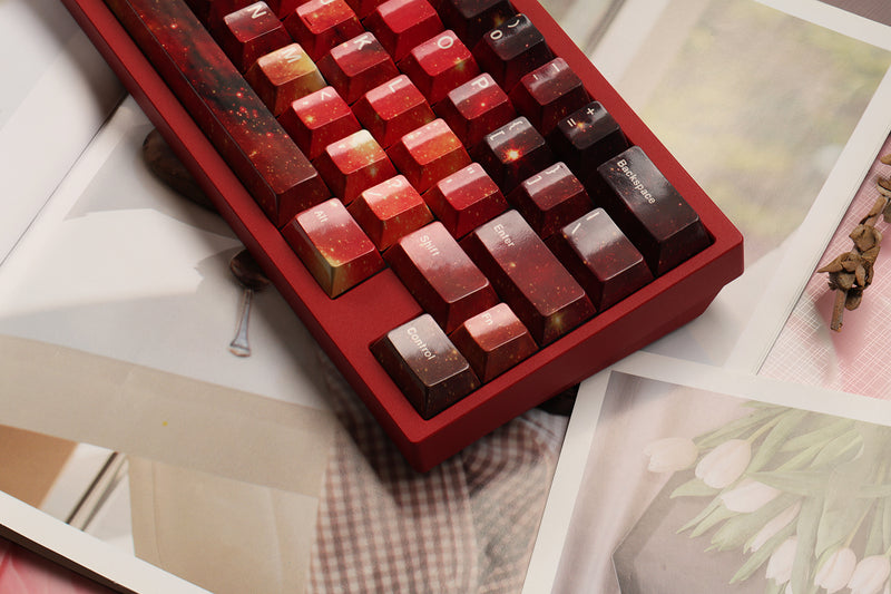 Load image into Gallery viewer, JKDK Supernova Cherry Profile Hi-Gloss Keycap Set
