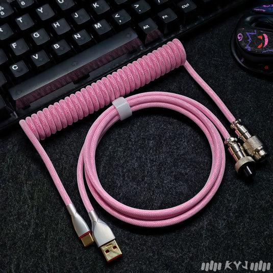 USB-C Coiled Cable (8Khz Compatible)