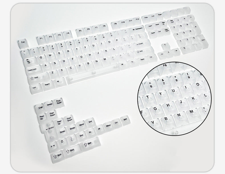Load image into Gallery viewer, Transparent Shine Through OEM Profile PC Keycaps
