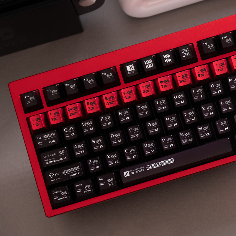 Load image into Gallery viewer, Parametric Pearlescent Metallic Cherry Profile Keycap Set
