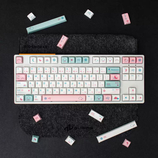 Pastel Weather PBT Dye Sub XDA Profile Keycap Set