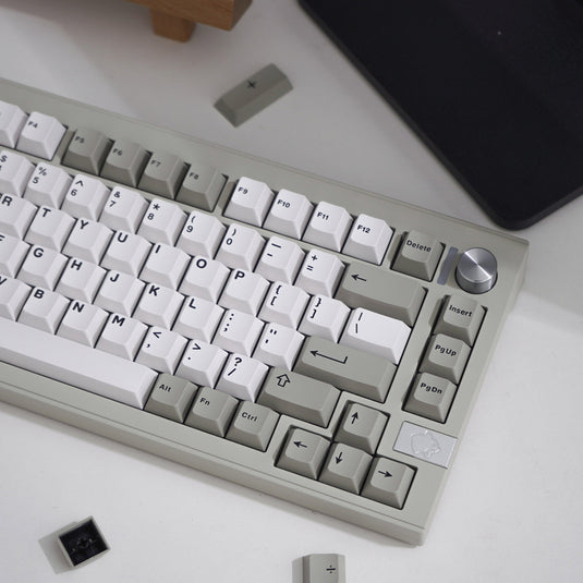 Retro Beige ABS Double Shot Cherry Profile Keycap Set