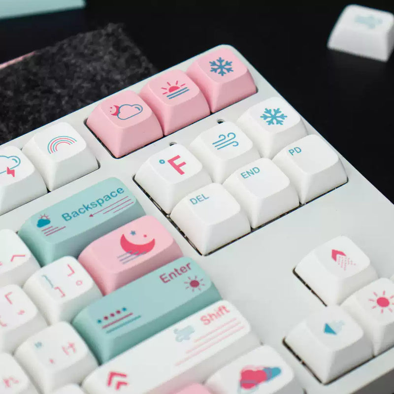 Load image into Gallery viewer, Pastel Weather PBT Dye Sub XDA Profile Keycap Set
