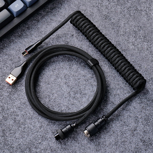 USB-C Coiled Cable (8Khz Compatible)