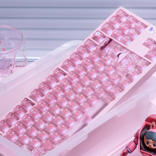 Sakura Blossom Forsted Cherry Profile Keycap Set
