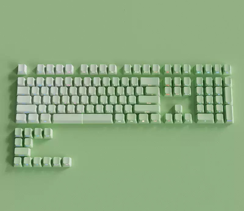 Load image into Gallery viewer, Gradient Shine Through Cherry Profile PBT Keycaps [Side Printed]
