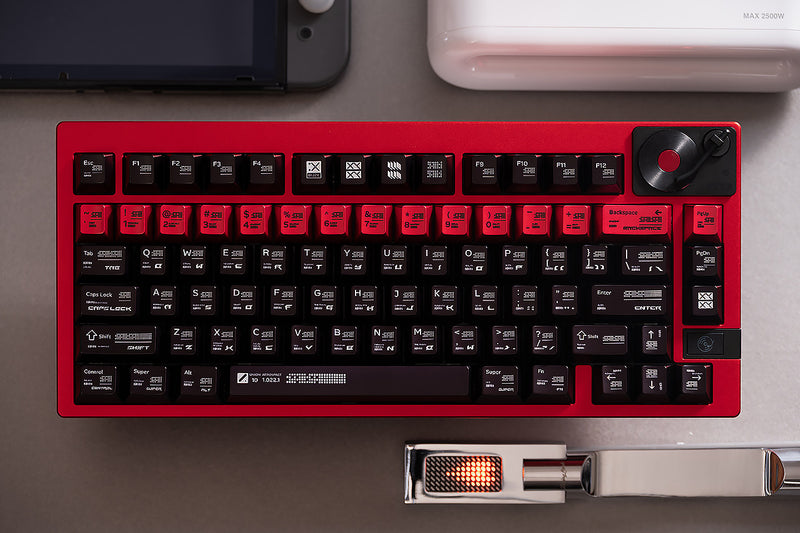 Load image into Gallery viewer, Parametric Pearlescent Metallic Cherry Profile Keycap Set
