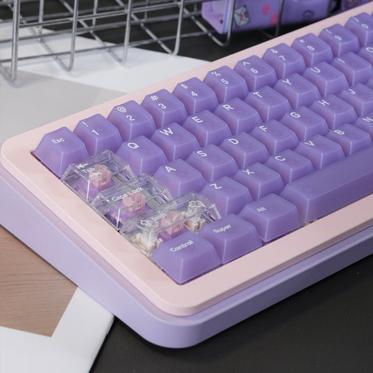Frosted Purple Cherry Profile Keycap Set
