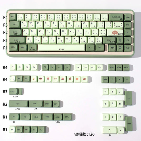 Matcha XDA Keycaps