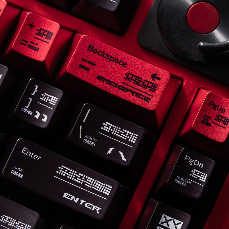 Load image into Gallery viewer, Parametric Pearlescent Metallic Cherry Profile Keycap Set
