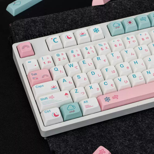 Pastel Weather PBT Dye Sub XDA Profile Keycap Set