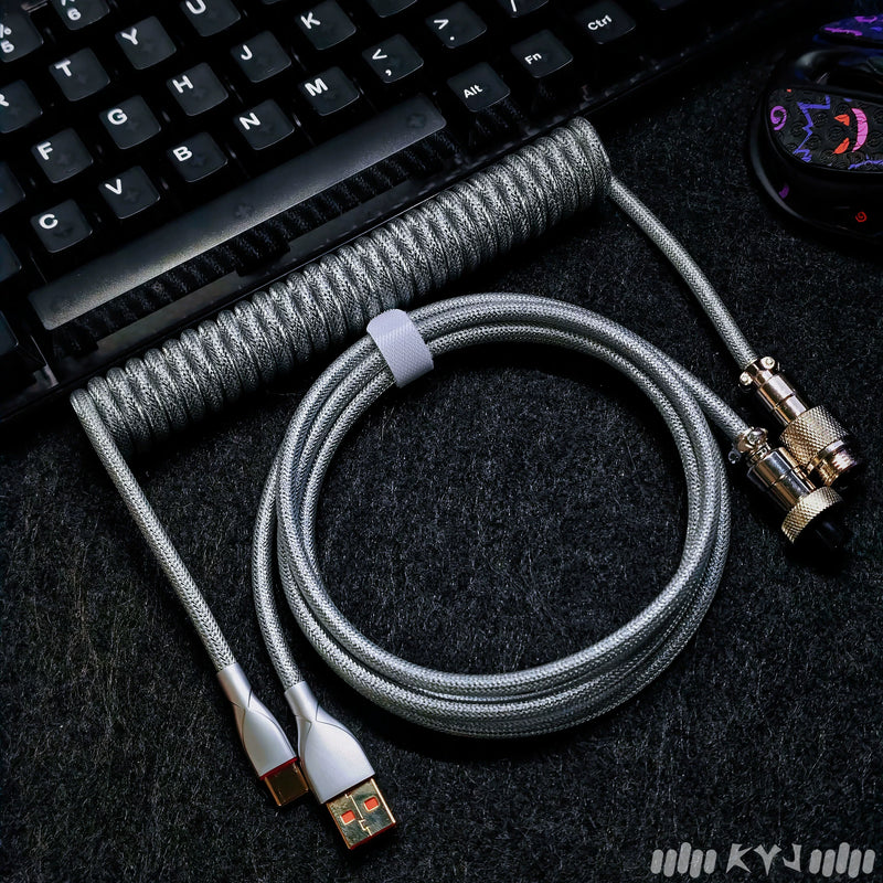 Load image into Gallery viewer, USB-C Coiled Cable (8Khz Compatible)
