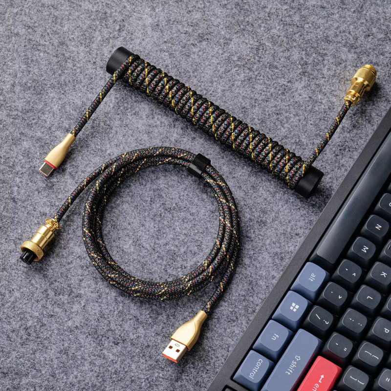 Load image into Gallery viewer, USB-C Coiled Cable (8Khz Compatible)
