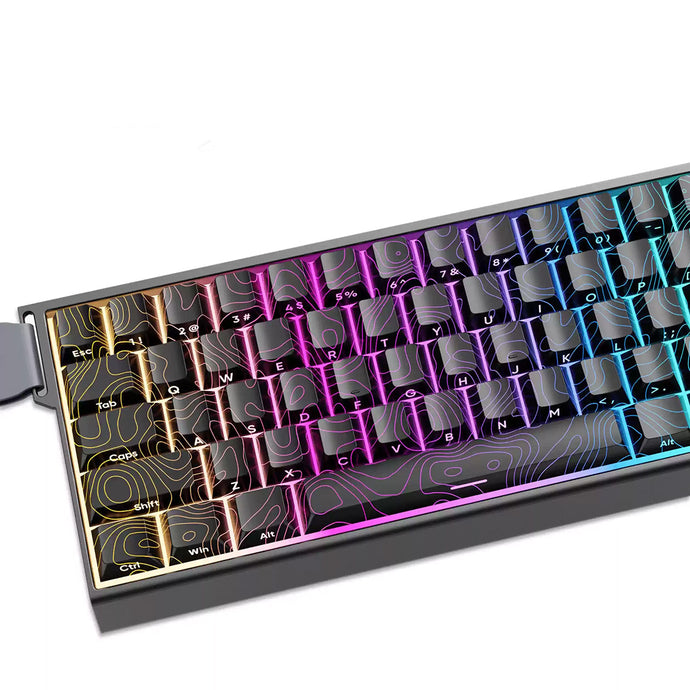 Topography V1 Side Printed RGB Shine Through Cherry Profile Keycaps