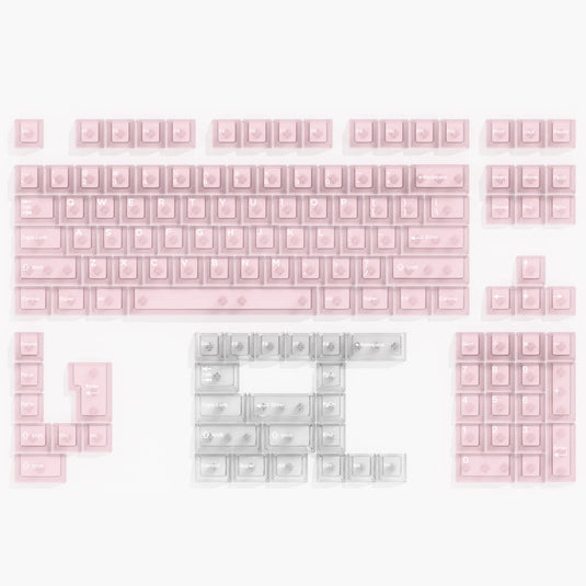 Frosted Pink Cherry Profile Keycap Set