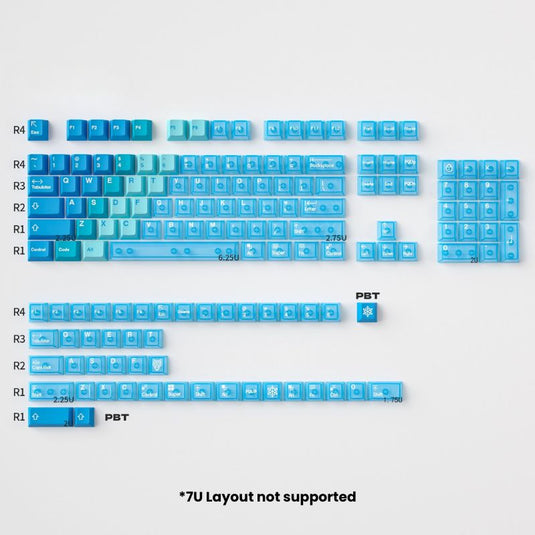 Blue Mist Cherry Profile Keycap set